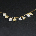 Dainty S925 Sterling Silver Zircon Heart Square Poker Pendant Charm for Bracelet Making Finding