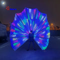 WL-0294 Smart Costume LED Backpack with Big Pixel Peacock Fan Tail for Entertainment Ballroom Performance Wear