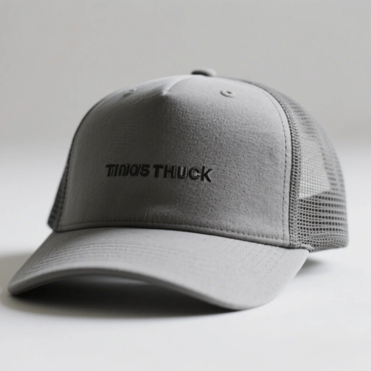 Wholesale Custom 5-Panel Summer Mesh Hat Cap High Quality Black Cotton Twill Truck Embroidery Patch Logo Unisex Gorras Trucker