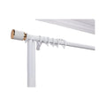 ZSTARR Customized Size Smart Control Motorized Single and Double Curtain Tracks Rods for Grommet Top Rechargeable or Wi-Fi Motor