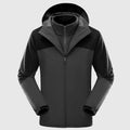 Unisex 3-in-1 Waterproof Ski Jacket Winter Coat With Fleece Inner Windbreaker for Outdoor Hiking Rain Varsity Jacket Style