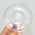 Hot Sale Classic Transparent Embossed Glass Clear Small Handmade Eco-Friendly Customized Color Logo 300mm Diameter Plate for
