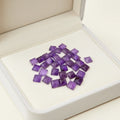 High-end Custom-made Natural Amethyst square Shape Supplier of High-quality Gemstone for Jewelry Professional Gemstone