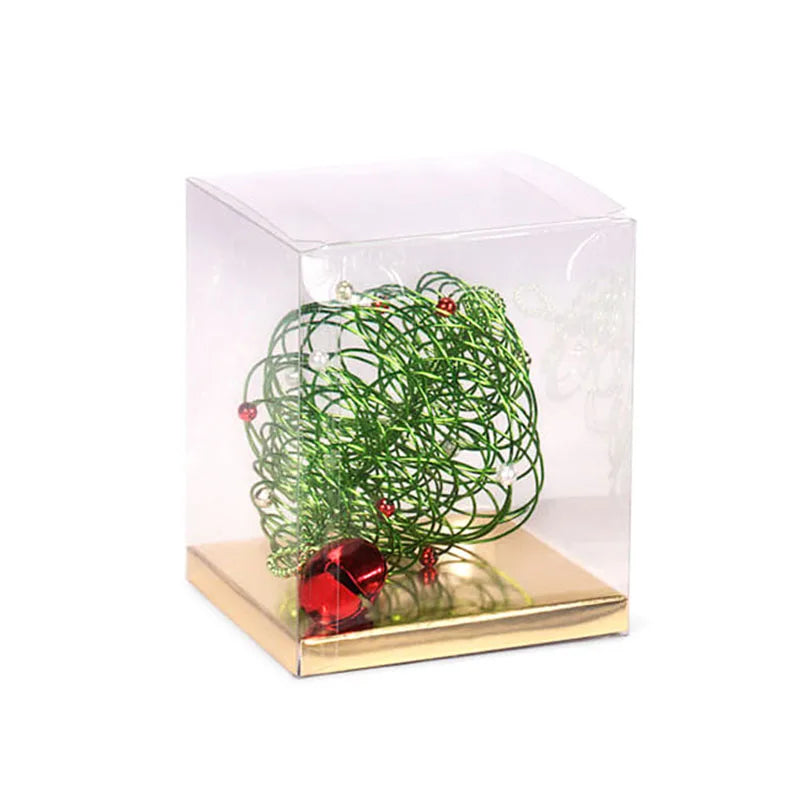 Custom Logo Printed Folding clear PVC PET RPET PP Plastic Packaging Gift Box