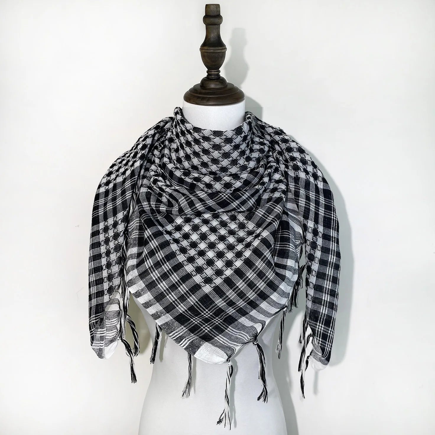 Male Outdoor Hijab Scarf Arab Headscarf Square Arab Keffiyeh Head Neck Scarves Headwrap for Traveling