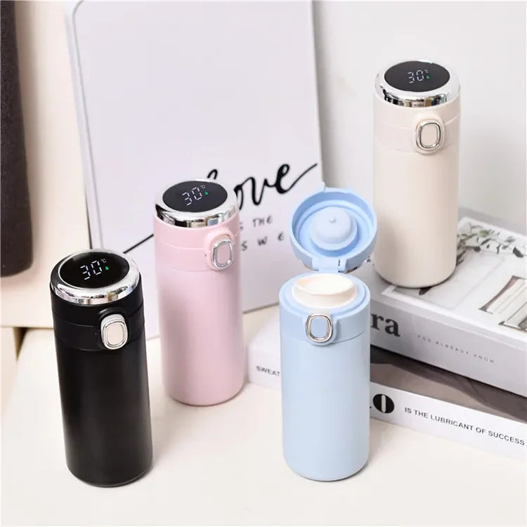 New Smart Drinkware 450ml Custom Wholale Water Bottle Cup Insulated Termo Stainls Steel Tea Coffee Vacuum Flask