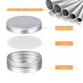 Round Screw Cap Aluminum Jar Metal Tin Can Soap Lip Balm Cosmetic Candle Containers 10ml 50ml 60ml 100ml 120ml 150ml 200ml 2/4oz