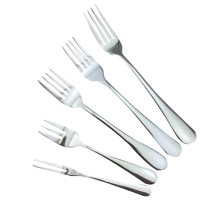 Factory Wholesale Cheap Stainless Steel Eco-Friendly Camping Fork for Fast Food Fruit Hotel Use
