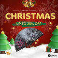 Personalized Custom Printed Bamboo Traditional Music Clacking Folding Fans Portable Business Promotional Souvenir Gifts