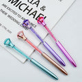 China Factory 1.0MM Writing Office Supplier Multi Color Gift Diamond Crystal Ball Ballpoint Pen