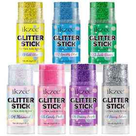 Wholesale Mermaid Holographic Sequins Paint Sweatproof Sparkling Chunky Glitter Stick for Face Body Hair Makeup