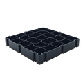 JNZ Modern Black HDPE Permeable Grass Pavers Gravel Grids for Driveway Parking Lot & Outdoor Use