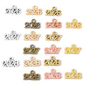 200pcs/bag Number Charms 2026 2027 2028 Year Pendants DIY Jewelry Making Findings DIY Handmade Craft 13x9mm S107