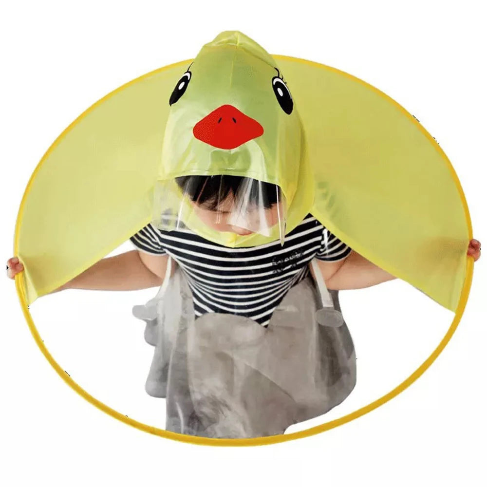 Creative Children's Yellow Duck UFO Plastic Windproof for for Boys Girls Tour Camping