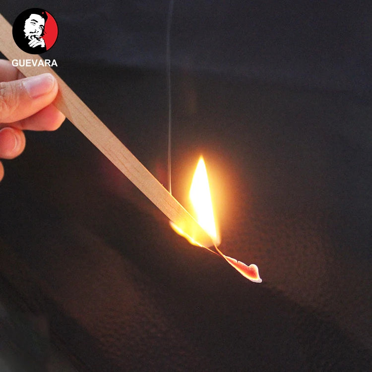 GUEVARA Natural Cedar Wood Strips Custom Logo Safety Cigar Lighting Burning Sticks Humidor Accessory Aging Moisture Keeping