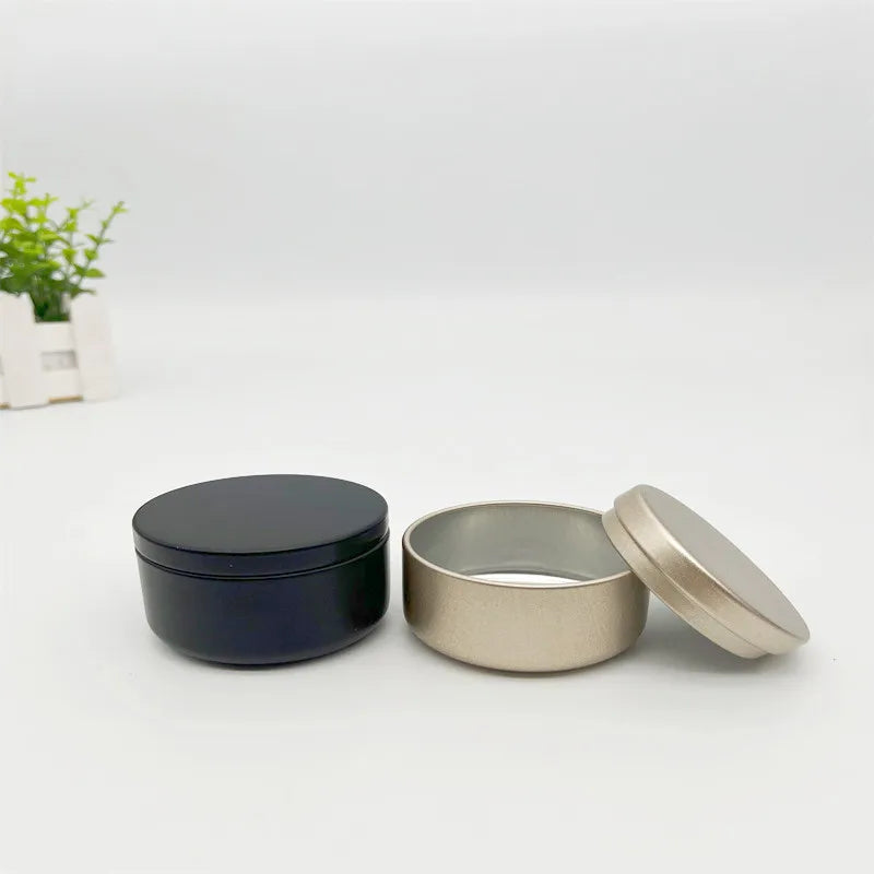 Good Quality and Cheap Price Round Pot Tea Pot 2 Oz 5Oz Can Be Customized Candle Jar Metal Jar