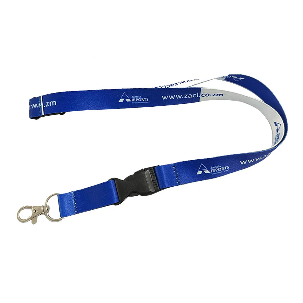 Customizable Colorful Polyester Jacquard Woven Logo Employee Badge Holder Strap Lanyard Custom Accessories Work Permit Neck