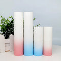 Small Plastic Packaging 15ml 30ml 50ml 100ml Gradient Blue pink Luxury Design Airless Toner Lotion Pump Plastic Bottle in Stock