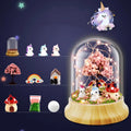 Holiday Gift Creative DIY Night Light  Micro Landscape Unicorn Gift Lamp Puzzle Handmade Home Decoration for Kids