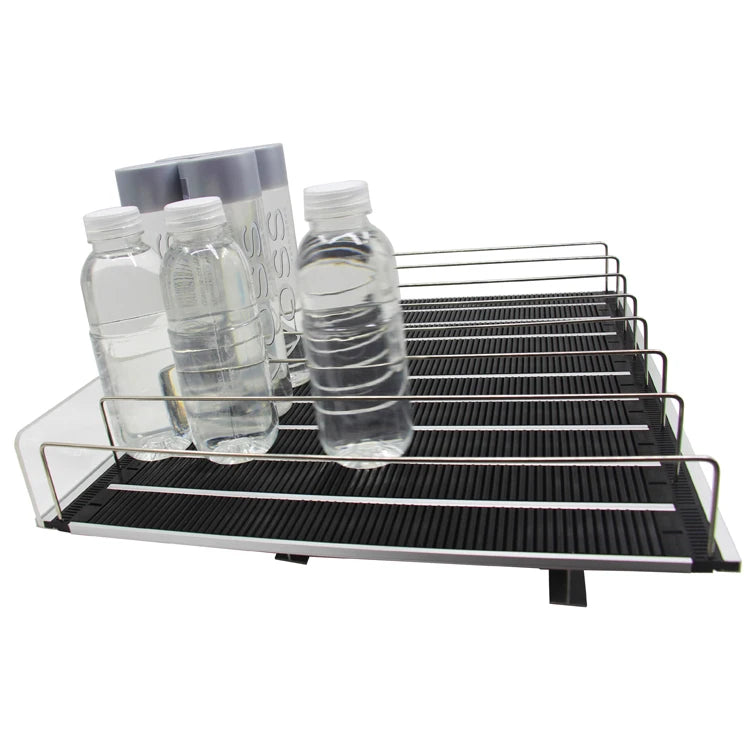 Commercial Heavy-Duty Single-Sided Roller Shelf Front Shelf Design Supermarket Rack for Convenience Stores