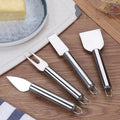 Wholesale 4-Pcs Set Stainless Steel Cheese Slicer Knife Butter Knife Forks Spreader Metal Kitchen Utensils Minimum Order 100 Pcs