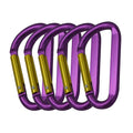 Custom Cheap Both Sides Flat 3" Spring Loaded Gate Key Chain Clip Hook D Carabiner