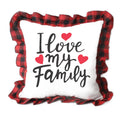 Qualisub Creative Red Edge Sublimation Ruffle Pillow Case Blanks for Photos Printing