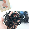 Discount Promotion Hair Scrunchies 100 Strings a Bag Korean Sweet Strong Nylon High Elastic Head Rope Seamless Band Hair Ties