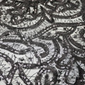 New Fashion Good Selling Elegant Sequin Embroidery Eco-Friendly Sustainable Mesh Lace Fabric Black for Garment