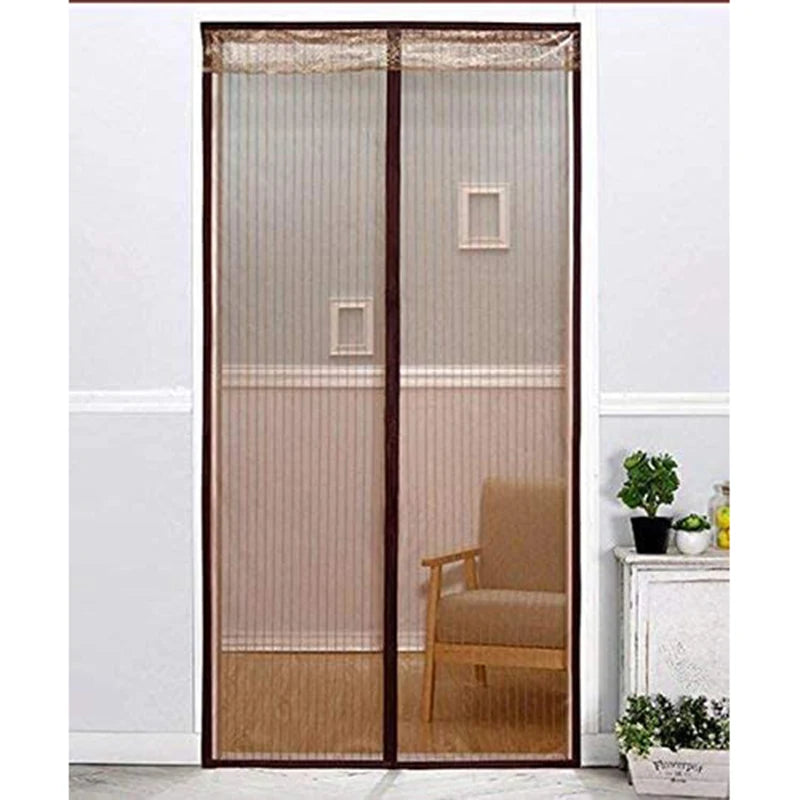 High Quality Modern Plastic Black Polyester Door Mesh Decorative Magnetic Mosquito Net Fly Screen Soft Window Curtain