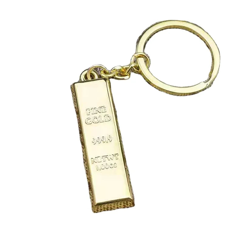 Custom Logo Luxury Keychain Accessories Wholesale Blank Shiny Fashion 3d Keyrings Metal Keychains for Bag