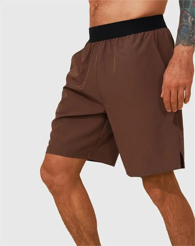 2024 New Men's Casual Sports Shorts Lightweight Quick Drying Breathable Gym Fitness Running Stretch Spandex Pattern Training