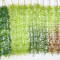 Indoor Outdoor Artificial Plants Decorative Hanging Plastic Plants Artificial Hanging Plant Vines for Decor Home Wedding