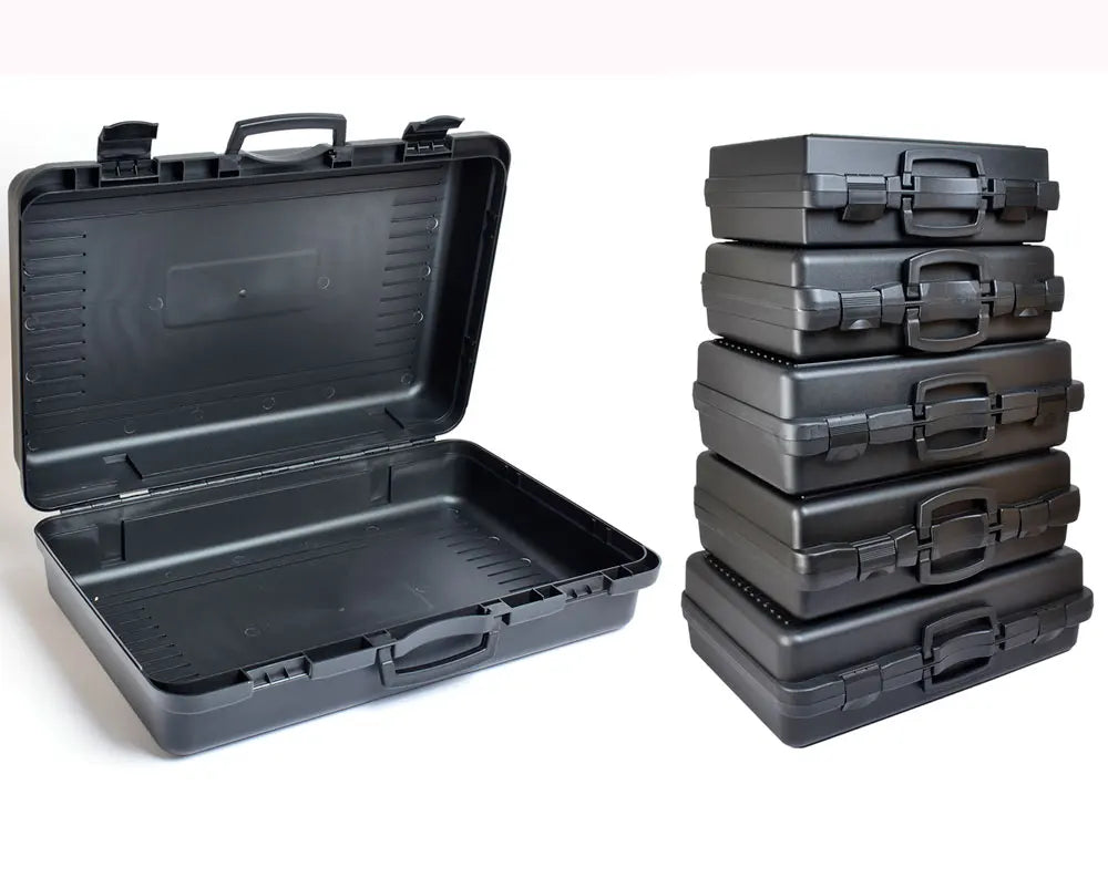 Lightweight Durable Black Hand Tools Gun Protective Storage Case Customized Foam Hard Plastic Injection Mold OEM/ODM Case