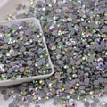 1440pcs Crystal AB SS10 Hotfix Flatback Rhinestones Loose Round Shape Crystal Hotfix Rhinestones Bulk Hot-Fix for Garment