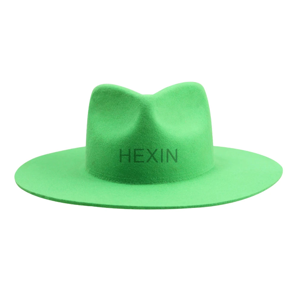 Wholesale 100% Australian Wool Fedora Hats Unisex Adults Medium Brim Dobby Style Adjustable Multiple Colors Casual Outdoor Four MegaBDM