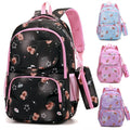 New Cute Casual Backpack for Girls Waterproof Oxford Fashion Cartoon Pattern for Middle High School Students Cross-Border Trade