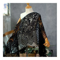 China Factory Design 42 Color Dyeing Knitted Mesh White Wedding Lace Fabric Eyelash Lace Fabric 44CM*300CM