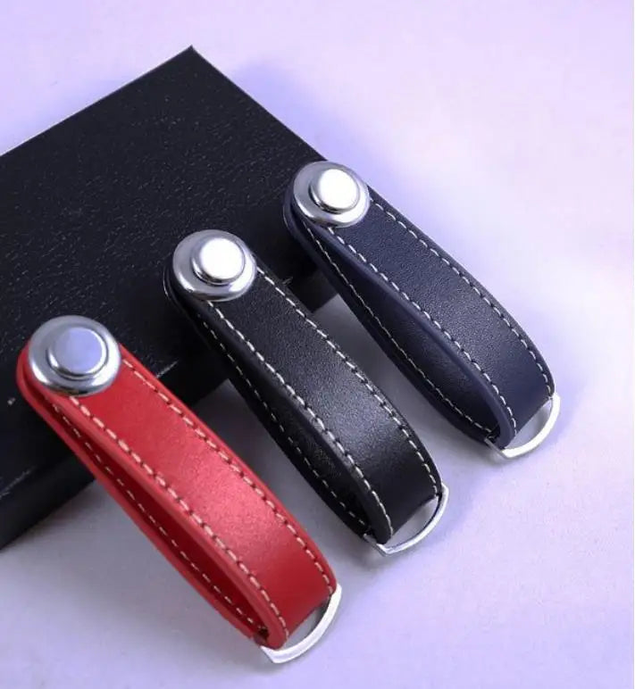 Ready to Ship Genuine Leather Business Minimalist Car Smart Key Chain Holder