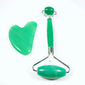HZ Hot Sales Skin Care Tools Custom 100% Natural Crystal Facial Face Green Aventurine Roller Gua Sha Jade Roller