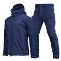 Men's Tactical Jacket and Pants Set Waterproof Hunting Hiking Jacket Outdoor Soft Shell Tactical Uniform Combat