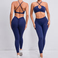 Bnice Custom Logo Women Breathable GYM Fitness Yoga Wear Sets Cloths Workout Butt Deep V Yoga Pants Leggings Yoga Sets
