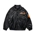 Wholesale the Latest Design Letters Embroidered PU Leather Jacket Unisex Street Fashion Hip-hop Loose Jacket