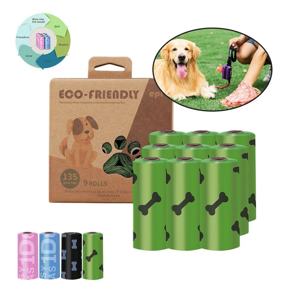 KINYU Biodegradable Dog Poop Waste Bag Travel Outdoor New Arrival Different Colors Earth Friendly Silicon Scented Made Plastic