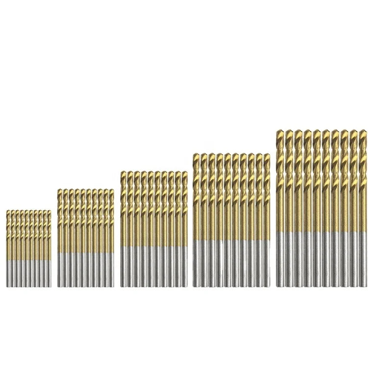 Wholesale Price BEGUN Brand M2 TiN Coating HSS Straight Shank Twist Drill Bits for Carbon Steel Applications