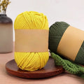 2mm 85 Meters 65% Cotton 35% Acrylic Hollow Cotton Yarn DIY Hand Woven Bag Hat Yarn Wholesale