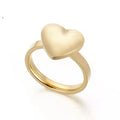 Stacking Tiny Ring Delicate Ring Minimalist Jewelry Silver 18k Gold Heart Filled Blank Ring