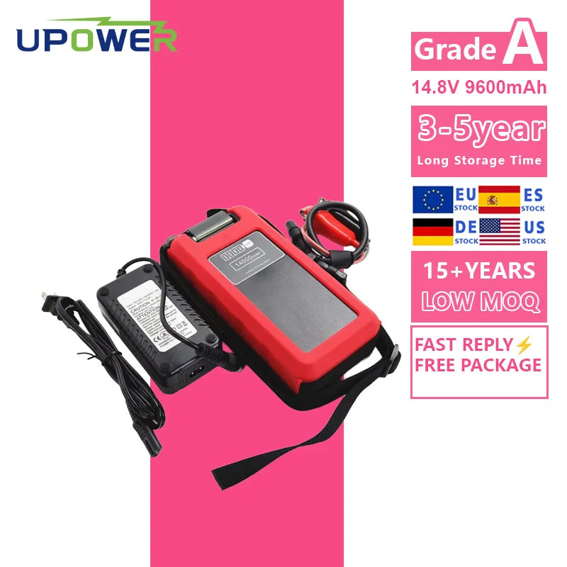 14.8V Rechargeable Lithium-Ion Battery | 9600mAh/12800mAh/14000mAh for Electric Fishing Reel