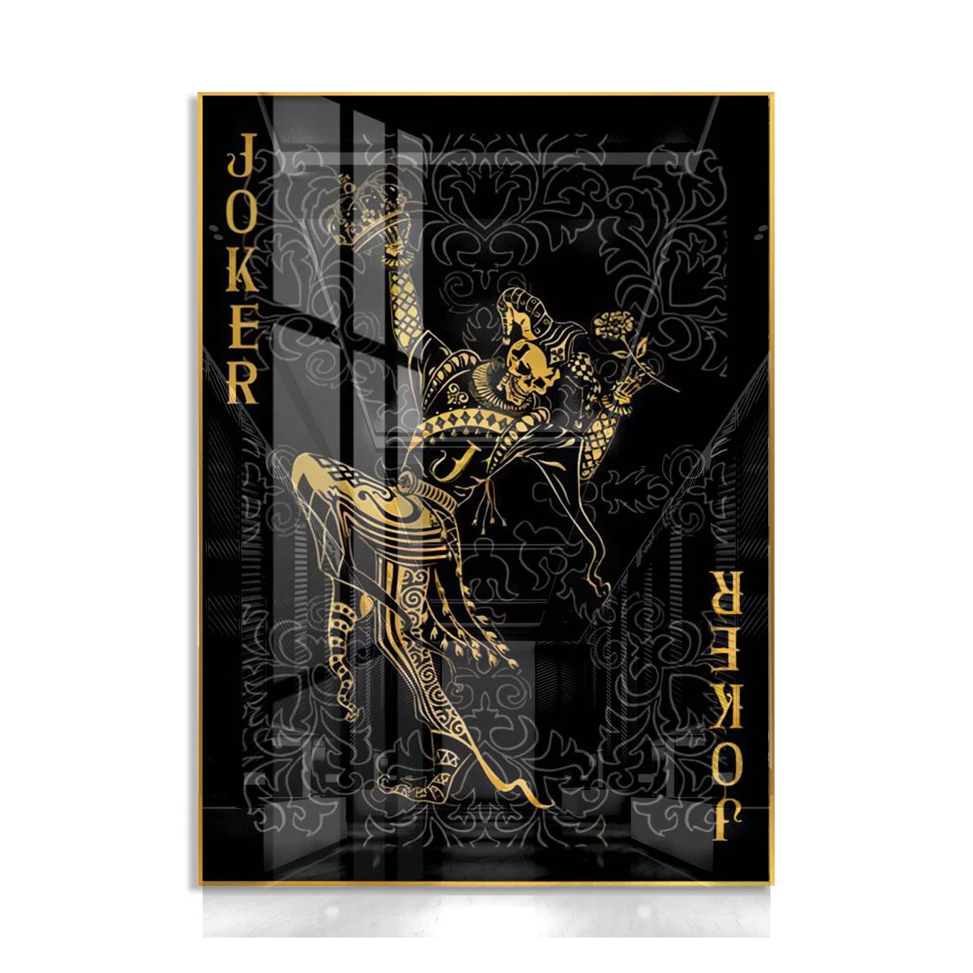 Pop Art Simple Atmosphere Joker Crystal Porcelain Oil Painting Home Decoration