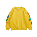 Custom logo Pullover Yellow Hoodies Sweatshirt Men Plus Velvet Casual Cotton Sweatshirt